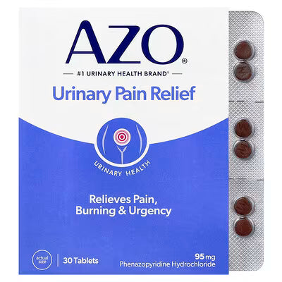 AZO, Urinary Pain Relief, 95 mg, 30 Tablets