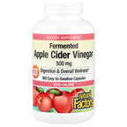 Natural Factors, Fermented Apple Cider Vinegar, 360 Easy-to-Swallow Capsules