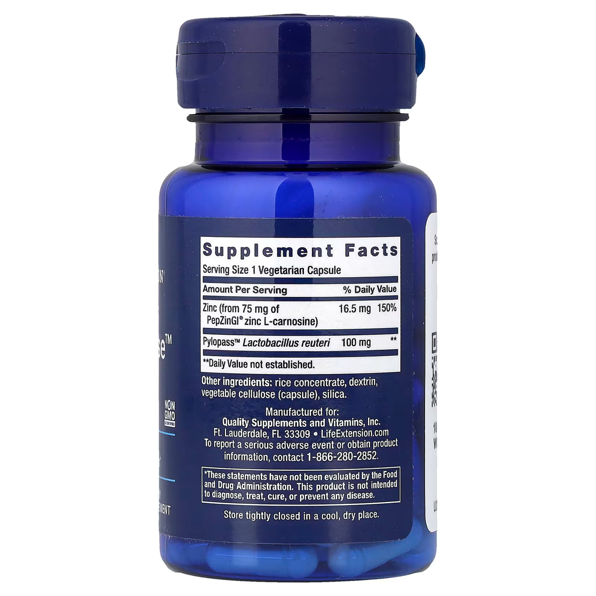 Life Extension, Gastro-Ease™, 60 Vegetarian Capsules