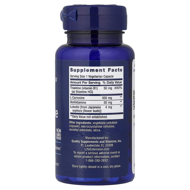 Life Extension, Super Carnosine, 60 Vegetarian Capsules
