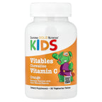 California Gold Nutrition, Vitables®, Chewable Vitamin C with Bioflavonoid Complex for Children, Orange, 90 Vegetarian Tablets
