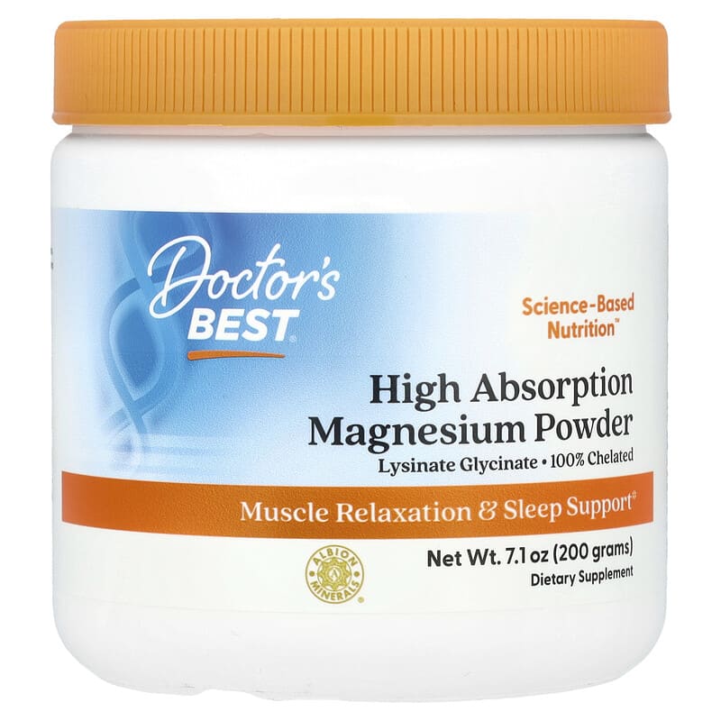 Doctor's Best, High Absorption Magnesium Powder, 200 g (7.1 oz)