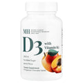 Michael's Health, D3 with Vitamin K2, Apricot, 5,000 IU, 90 Sublingual Tablets