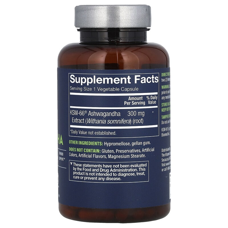 Vthrive, KSM-66 Ashwagandha, 120 Vegetable Capsules (300 mg per Capsule)