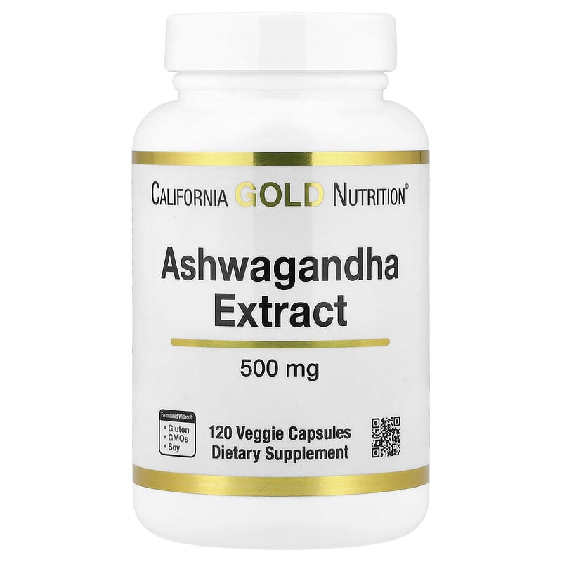 California Gold Nutrition, Ashwagandha, 500 mg, 120 Veggie Capsules