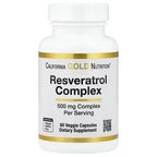 California Gold Nutrition, Resveratrol Complex with Grape Seed Extract, Red Wine Extract, and trans-Resveratrol, 60 Veggie Capsules