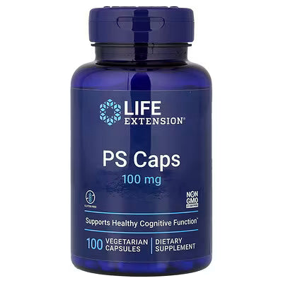Life Extension, PS Caps, 100 mg, 100 Vegetarian Capsules