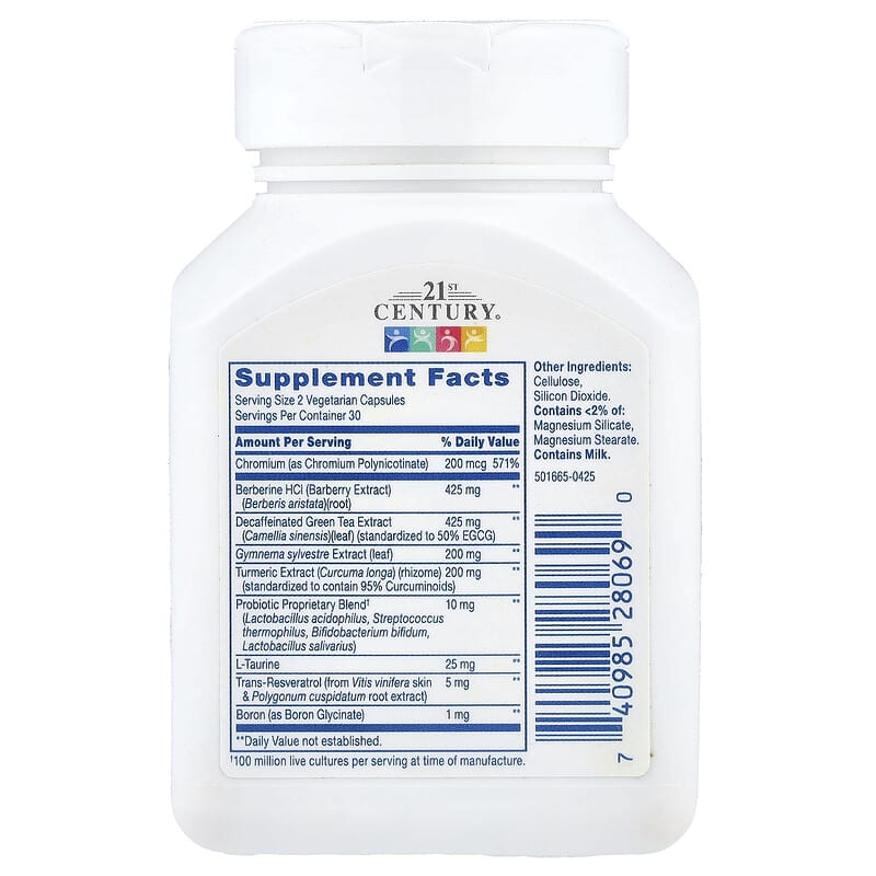 21st Century, GLP-1, 60 vegetarian capsules