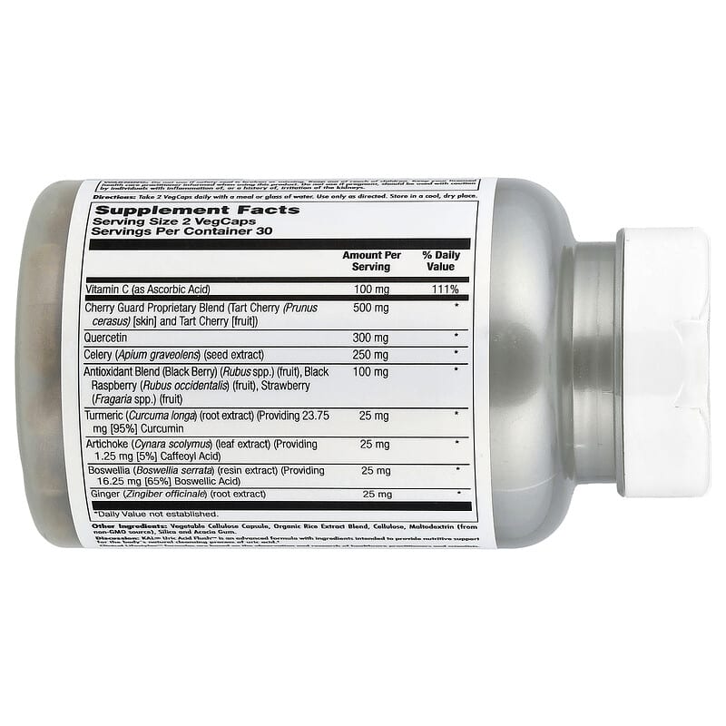 KAL, Uric Acid Flush, 60 VegCaps