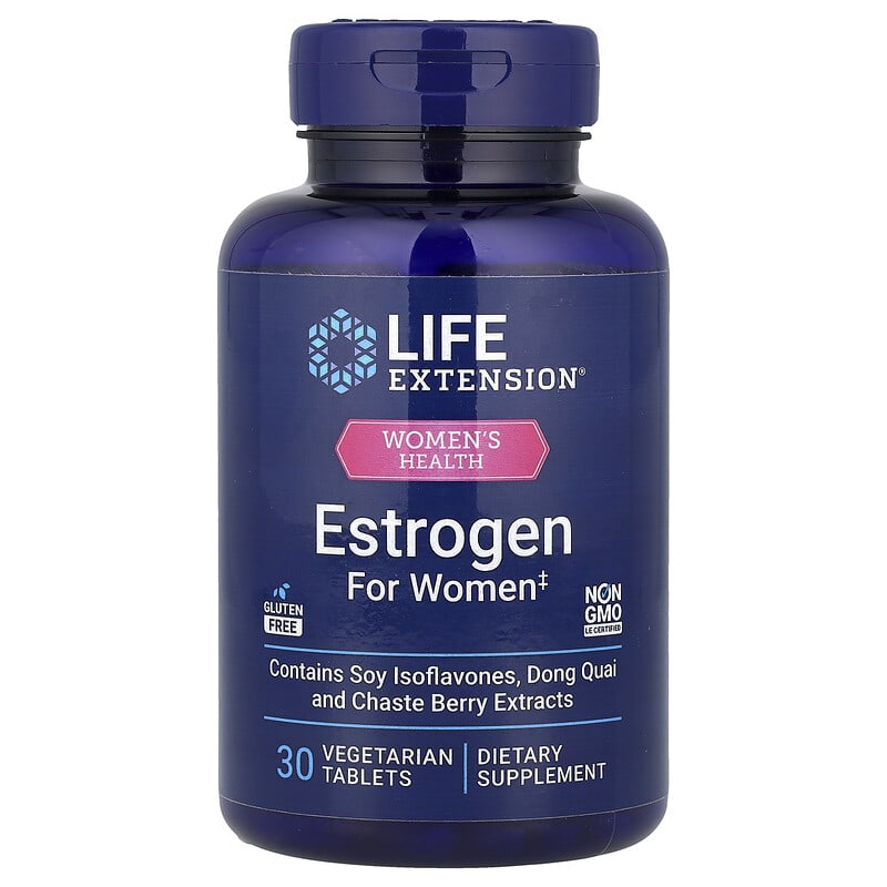 Life Extension, Women's Health, Oestrogen for Women, 30 Vegetarian Tablets
