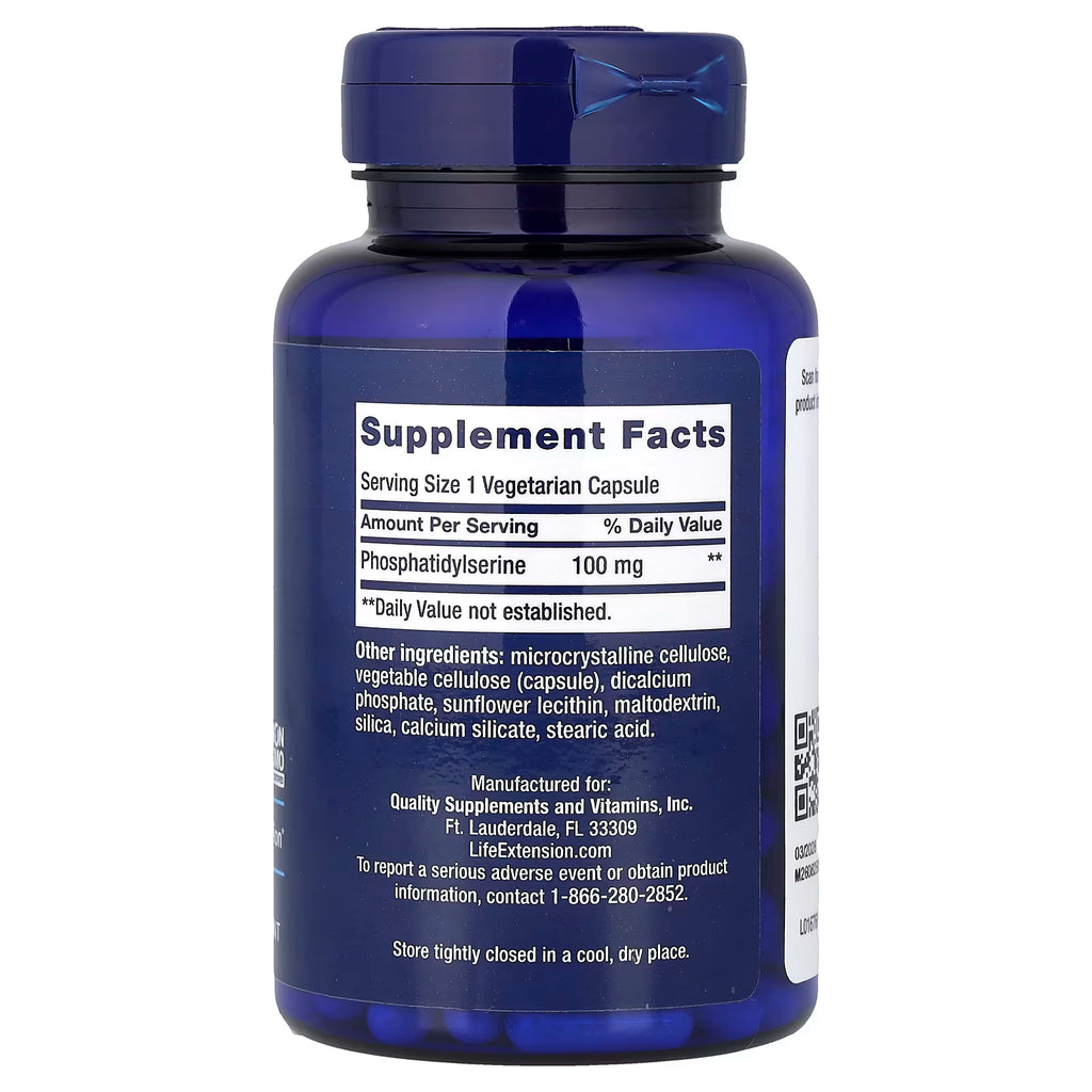 Life Extension, PS Caps, 100 mg, 100 Vegetarian Capsules