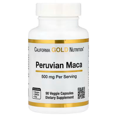 California Gold Nutrition, Peruvian Maca, 500 mg, 90 Veggie Capsules