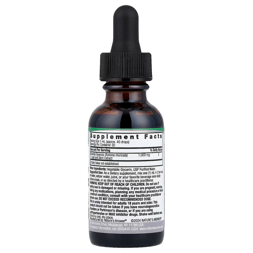 Nature's Answer, Graviola Soursop , 1,000 mg, 1 fl oz (30 ml)