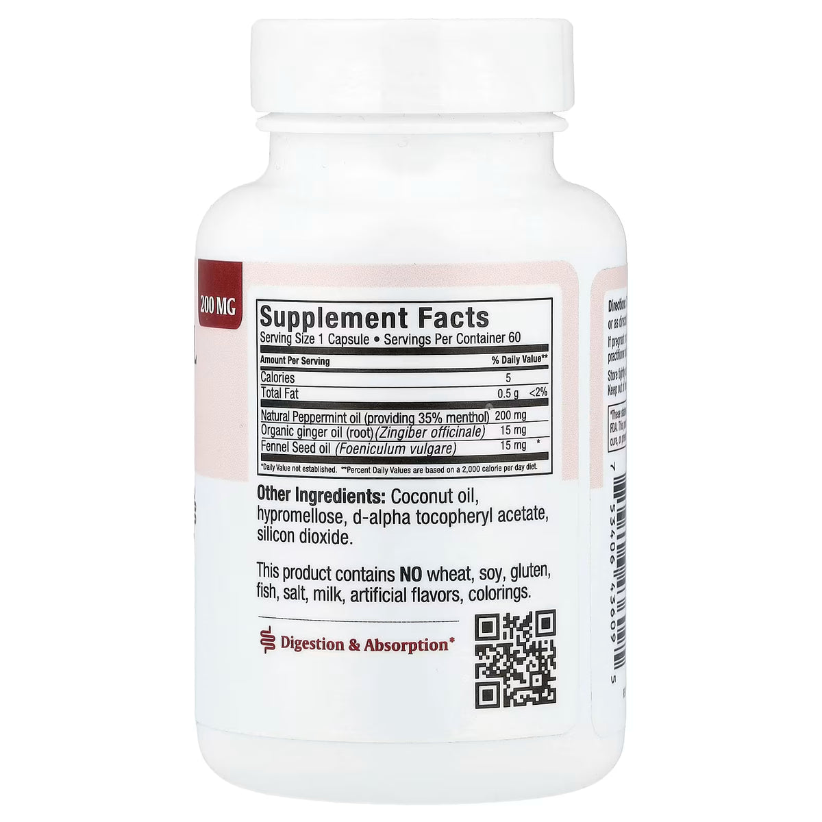 Maxi Health, Peppermint Oil, 60 Liquid Delayed Release Caps