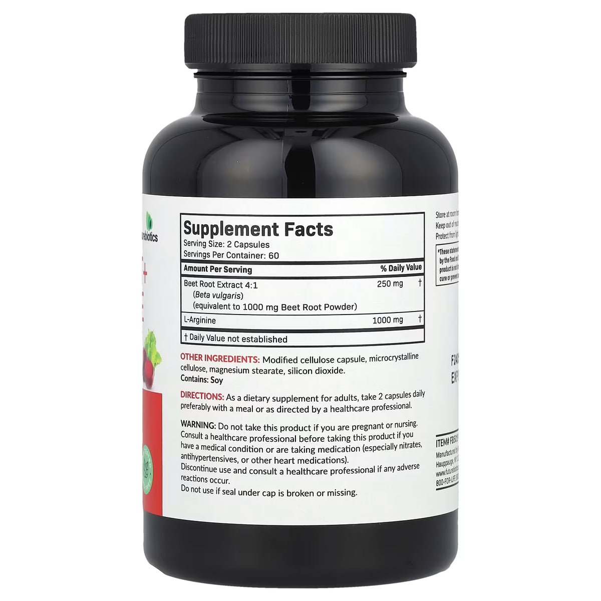 Futurebiotics, Beet Root + L-Arginine, 120 Vegetarian Capsules