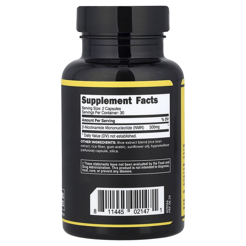 Primaforce, NMN, 60 Capsules (250 mg per Capsule)