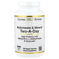 California Gold Nutrition, Multivitamin and Mineral with Methyl B12, Vitamin C, L-MethylFolate and Bio-Quercetin, Two-A-Day, 180 Veggie Capsules