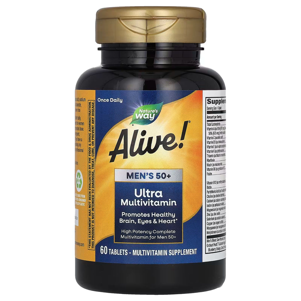 Nature's Way, Alive!® Men's 50+ Ultra Multivitamin, 60 Tablets