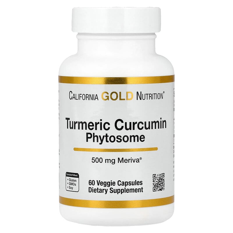California Gold Nutrition, Turmeric Curcumin Phytosome Meriva®, 500 mg, 60 Veggie Capsules
