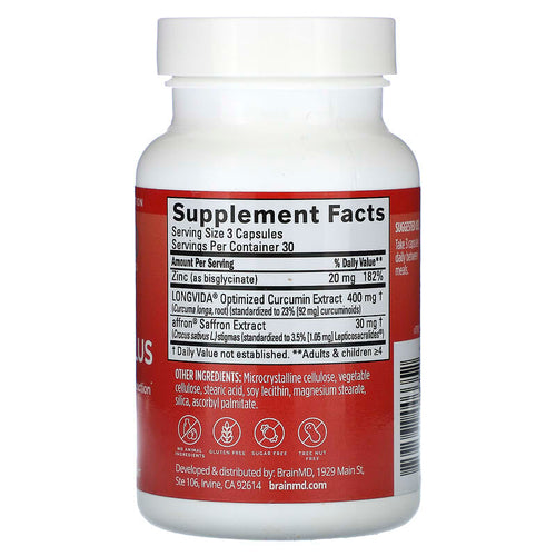 BrainMD, Happy Saffron Plus, 90 Vegan Capsules