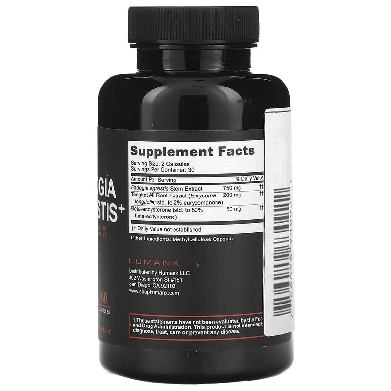 Humanx, Fadogia Agrestis+, 60 Capsules