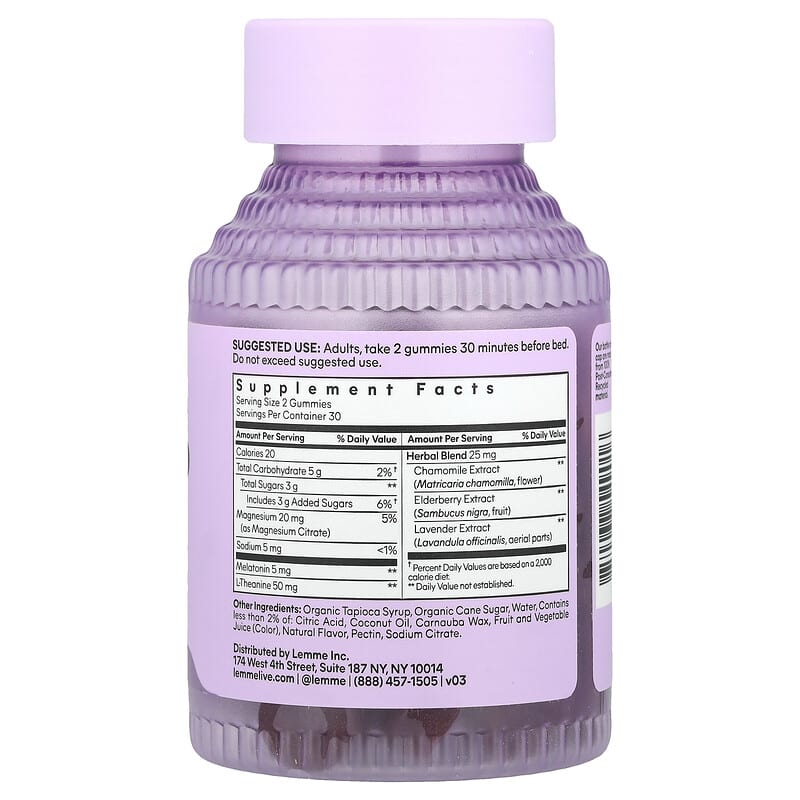 Lemme, Sleep Tight Gummies, Berry, 60 Gummies