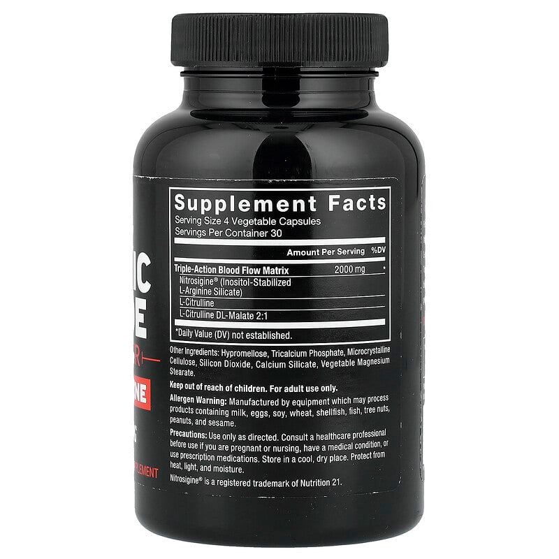 Force Factor, Nitric Oxide Booster + L-Arginine, 120 Capsules