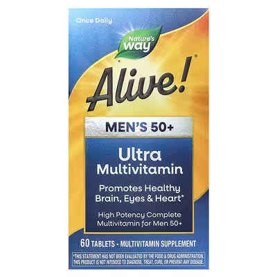 Nature's Way, Alive!® Men's 50+ Ultra Multivitamin, 60 Tablets