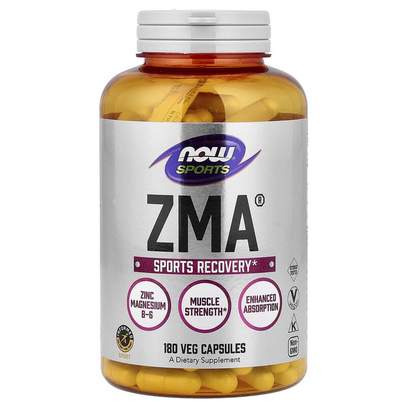 NOW Foods, Sports, ZMA®, 180 Veg Capsules