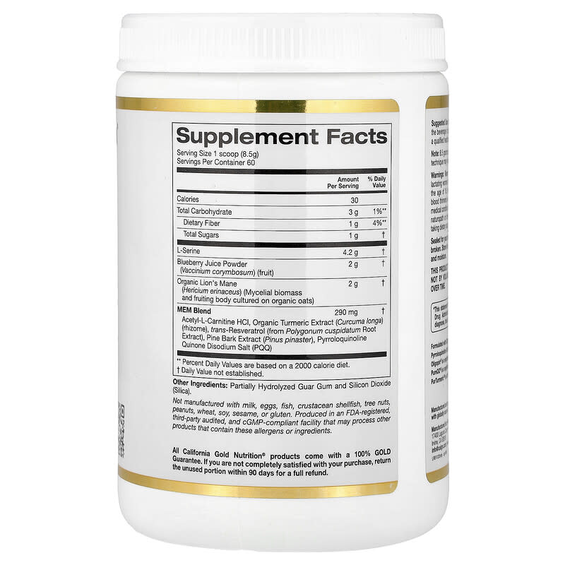 California Gold Nutritin  Organic Lion's Mane, 1.12 lb (510 g)