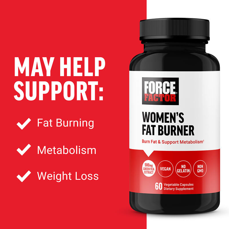 Force Factor, Women's Fat Burner, 60 Vegetable Capsules