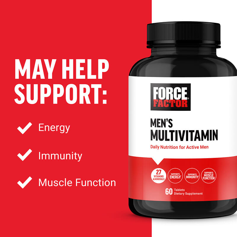 Force Factor, Men's Multivitamin, 60 Tablets