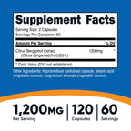 Nutricost, Citrus Bergamot, 120 capsules (600 mg per capsule)