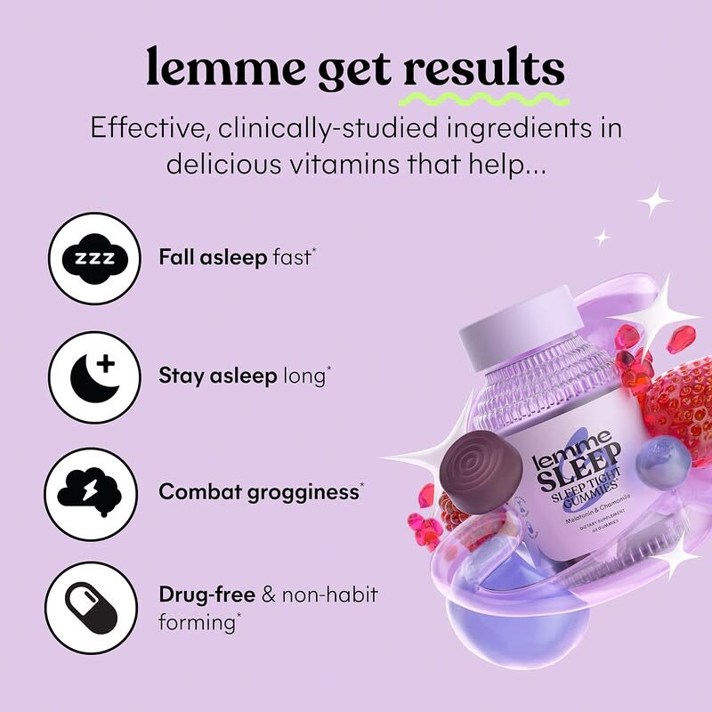 Lemme, Sleep Tight Gummies, Berry, 60 Gummies