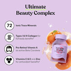 Lemme, Glow, Hair, Skin & Nails Gummies, Peach, 60 Gummies