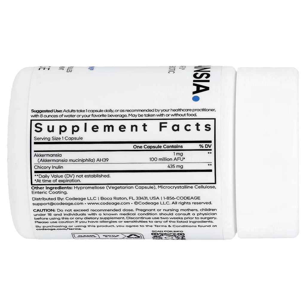 Codeage, Akkermansia, 30 Vegetable Capsules