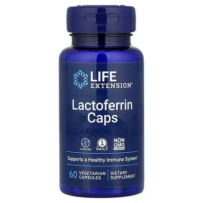 Life Extension, Lactoferrin Caps, 60 Vegetarian Capsules (300 mg per Capsule)