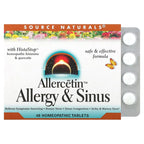 Source Naturals, Allercetin™, Allergy & Sinus, 48 Homeopathic Tablets