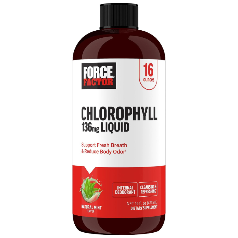 Force Factor, Chlorophyll Liquid, Natural Mint, 16 fl oz (473 ml) (136 mg per 2 Tbsp)