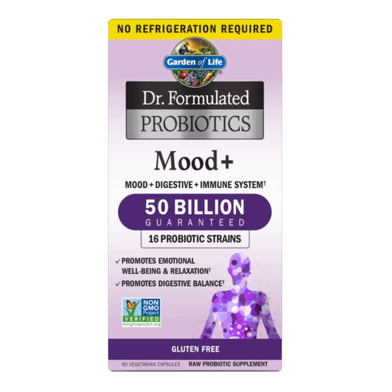 Garden of Life, Dr. Formulated Probiotics, Mood+, 60 Veggie Capsules