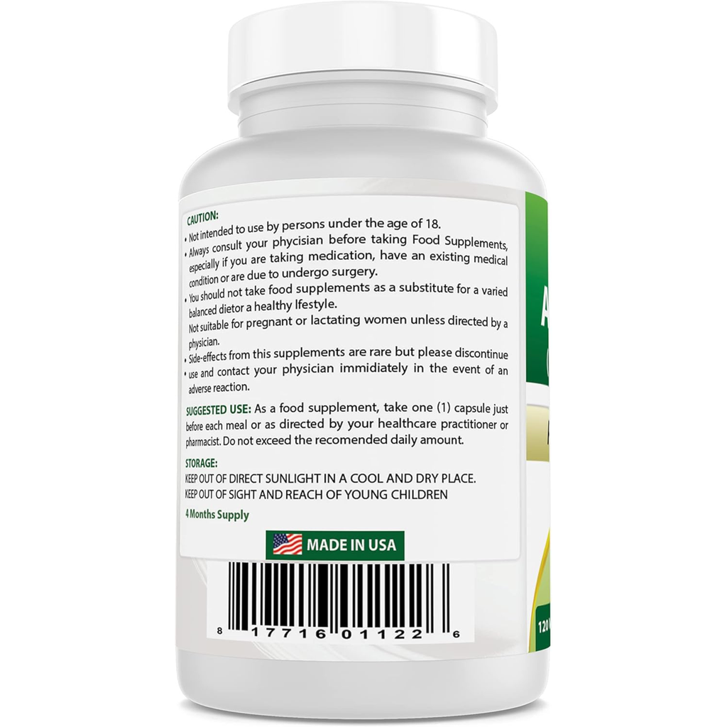 Best Naturals Ashwagandha Capsules for Relaxing Stress and Mood, 500 mg, 120 Count
