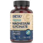 Deva, Vegan Magnesium Glycinate With Trace Minerals, 90 Tablets
