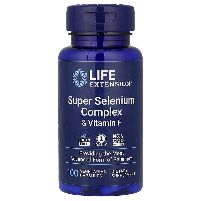 Life Extension, Super Selenium Complex & Vitamin E, 200 mcg, 100 Vegetarian Capsules