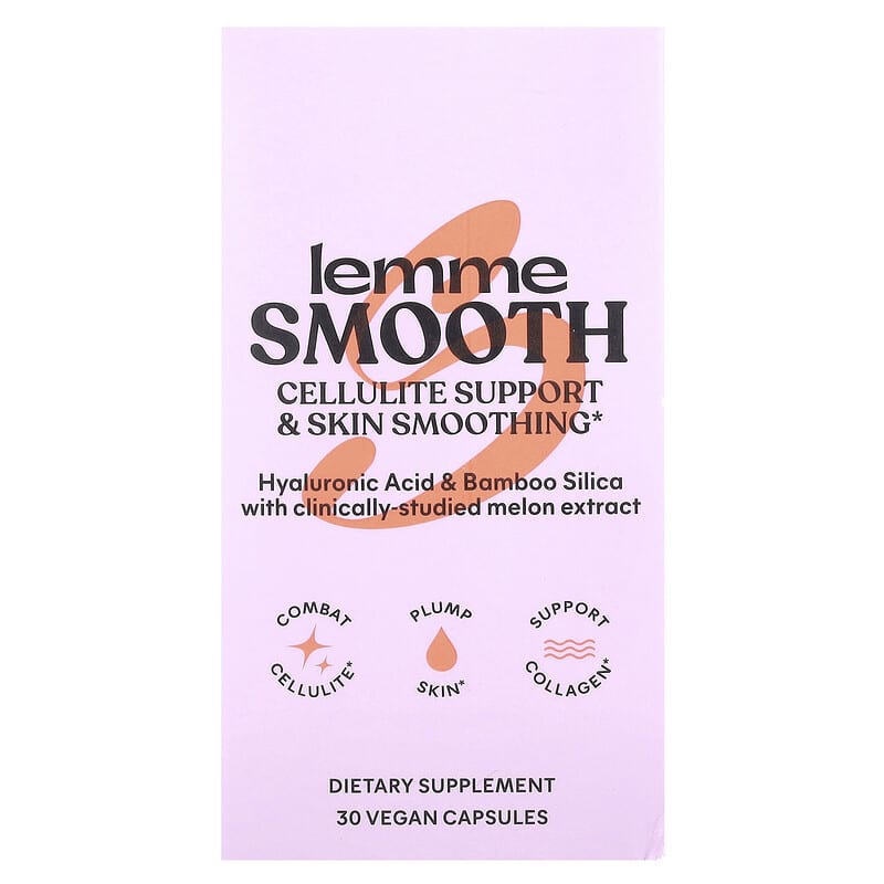 Lemme, Smooth, Cellulite Support & Skin Smoothing, 30 Vegan Capsules