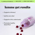 Lemme, Play, Daily Intimacy Gummies, Cherry, 60 Gummies
