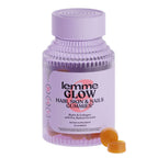 Lemme, Glow, Hair, Skin & Nails Gummies, Peach, 60 Gummies