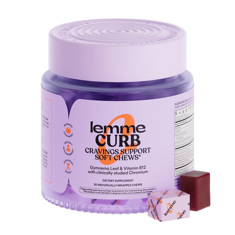 Lemme, Curb, Cravings Support, Mixed Fruit, 30 Individually Wrapped Chews