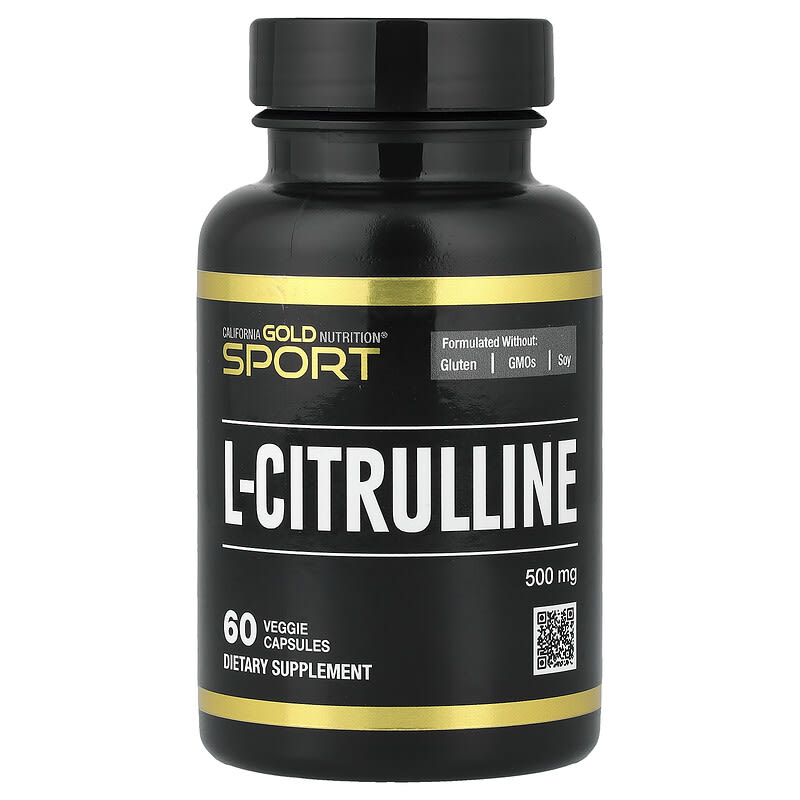 California Gold Nutrition, Sport, L-Citrulline, Kyowa Hakko, 500 mg, 60 Veggie Capsules
