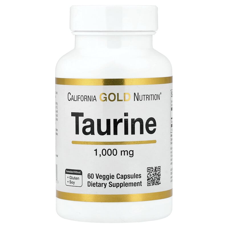 California Gold Nutrition, Taurine, 1,000 mg, 60 Veggie Capsules