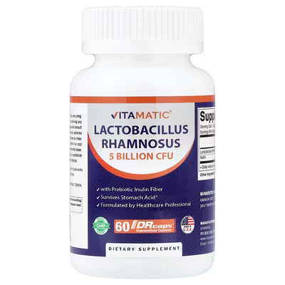 Vitamatic, Lactobacillus Rhamnosus, 60 DRcaps® Hypromellose Capsules